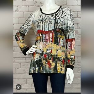 Dolcezza Artistic  Multicolor Women's Top